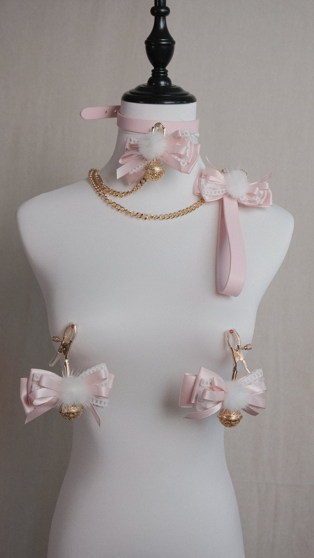 【The Pastel Fawn & Flora】Choker & Nipple Clamps